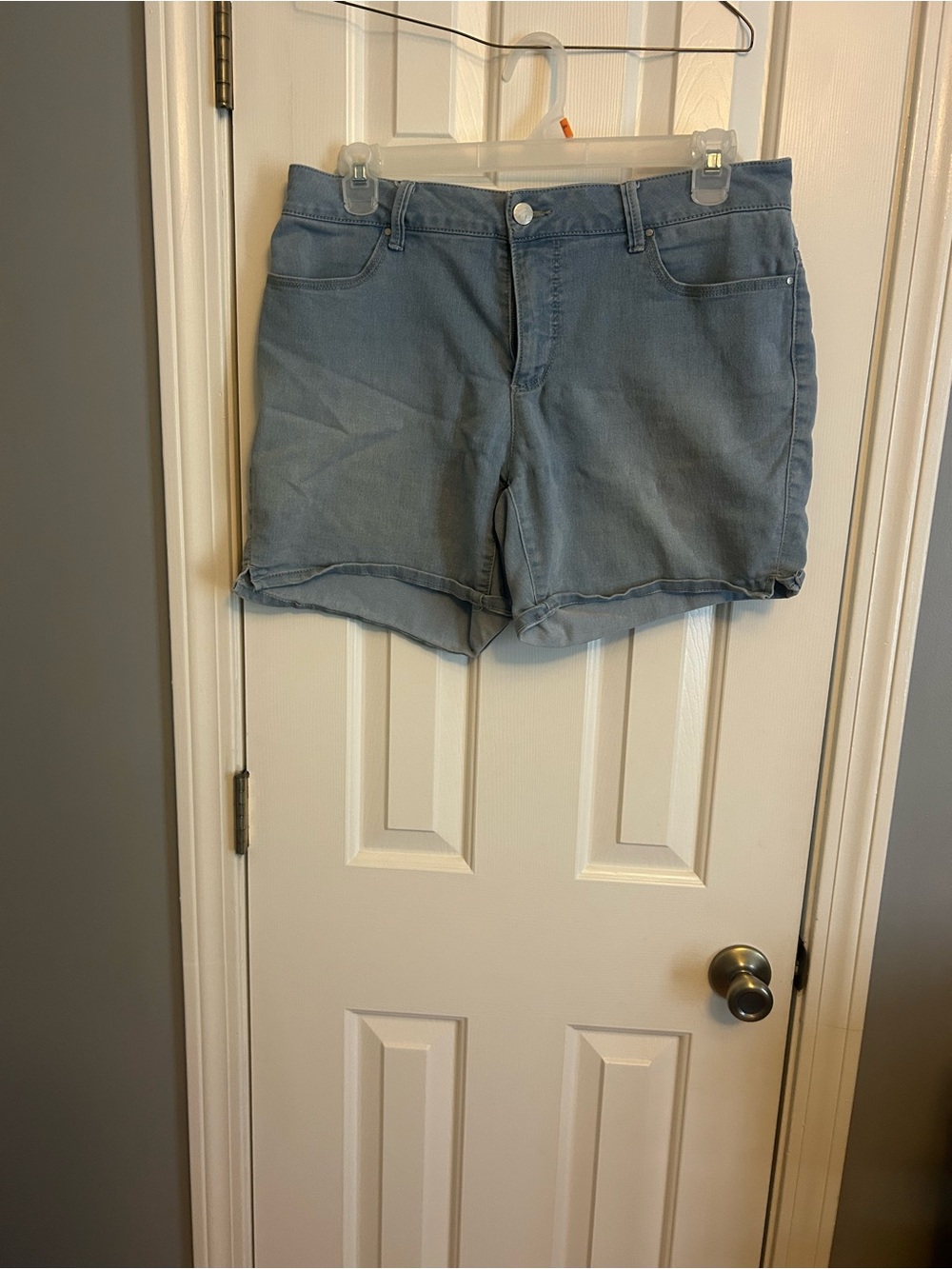 Faded Glory Light Blue Denim Jean Shorts
